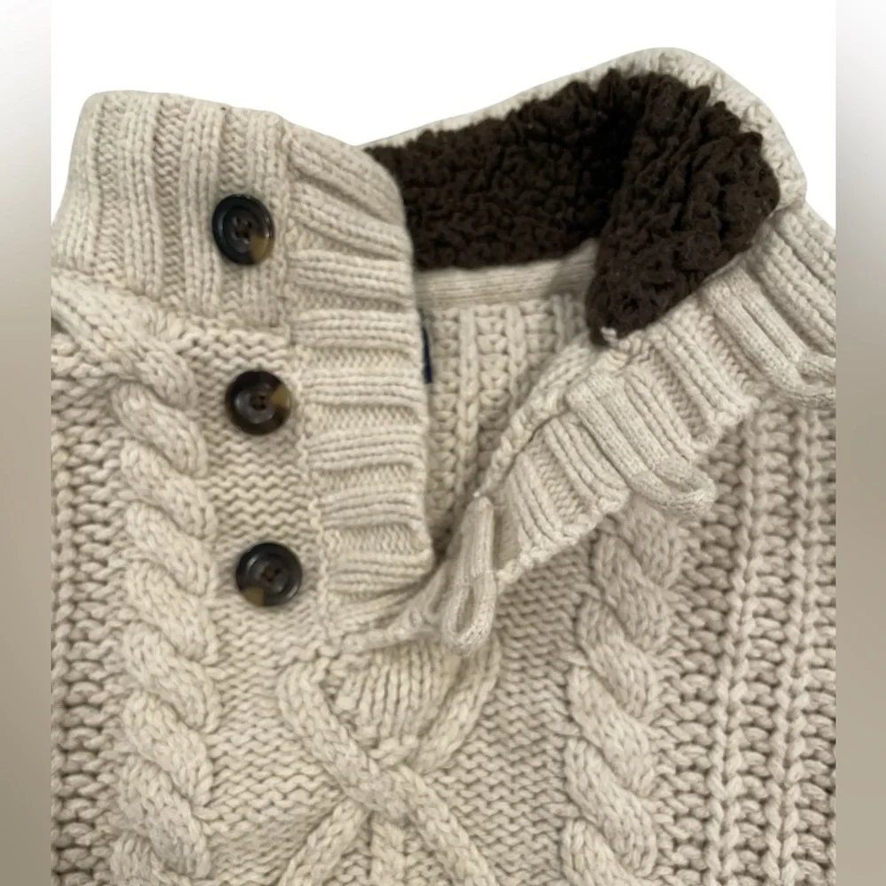 Baby Gap Toddler 5 Years Chunky Fisherman’s Sweater Ivory